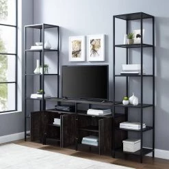 Jacobsen 3-Piece Brown Ash Entertainment Set by CROSLEY FURNITURE -Deals CROSLEY FURNITURE Store brown ash crosley furniture media storage kf13094br 44 1000