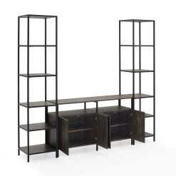 Jacobsen 3-Piece Brown Ash Entertainment Set by CROSLEY FURNITURE -Deals CROSLEY FURNITURE Store brown ash crosley furniture media storage kf13094br 4f 1000