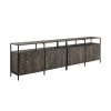 Jacobsen 108 in. W Brown Ash Media Stand by CROSLEY FURNITURE