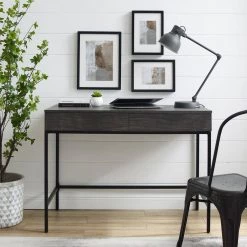 Jacobsen 43 in. W Brown Ash Desk by CROSLEY FURNITURE -Deals CROSLEY FURNITURE Store brown ash crosley furniture writing desks cf1319 br 31 1000