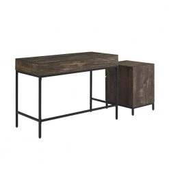 Jacobsen 43 in. Rectangular Brown Ash Writing Desk with File Cabinet by CROSLEY FURNITURE -Deals CROSLEY FURNITURE Store brown ash crosley furniture writing desks kf13099br 1f 1000