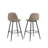 Weston 39 in. Brown Standard Height Metal Frame Bar Height Stool (Set of 2) by CROSLEY FURNITURE -Deals CROSLEY FURNITURE Store brown crosley furniture bar stools cf501629 br 64 1000