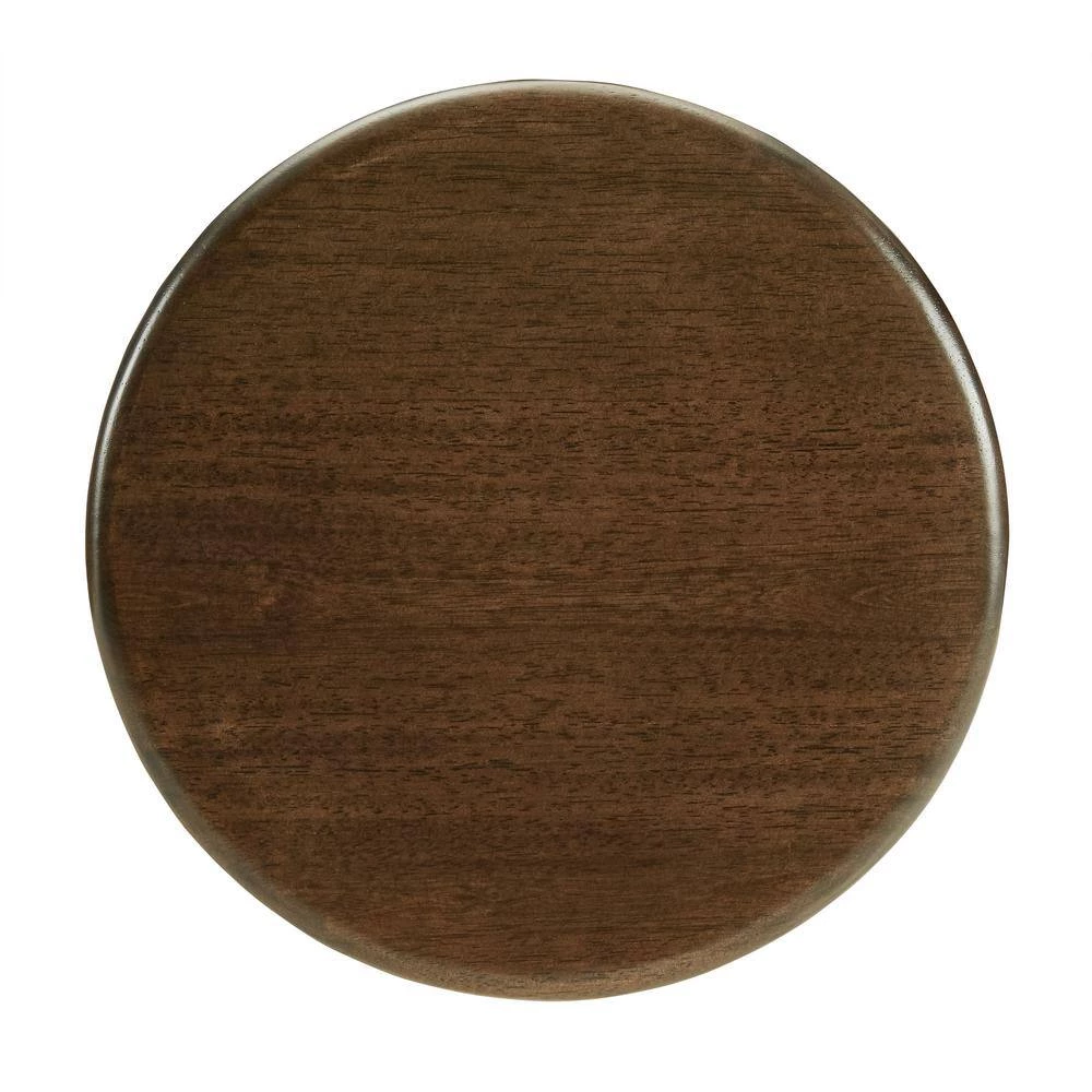 Kalen 29 in. Brown Backless Steel Frame Adjustable Bar Stool with Wood Seat (Set of 2) by CROSLEY FURNITURE 6 Kalen 29 in. Brown Backless Steel Frame Adjustable Bar Stool with Wood Seat (Set of 2) by CROSLEY FURNITURE - Image 4