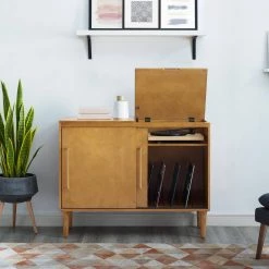 Everett Acorn Media Console by CROSLEY FURNITURE -Deals CROSLEY FURNITURE Store brown crosley furniture media storage cf1103 ac fa 1000