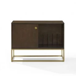 Byron Brown Media Console by CROSLEY FURNITURE -Deals CROSLEY FURNITURE Store brown crosley furniture media storage cf1142br gl 1f 1000