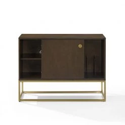 Byron Brown Media Console by CROSLEY FURNITURE -Deals CROSLEY FURNITURE Store brown crosley furniture media storage cf1142br gl 44 1000