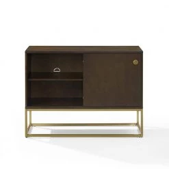 Byron Brown Media Console by CROSLEY FURNITURE -Deals CROSLEY FURNITURE Store brown crosley furniture media storage cf1142br gl c3 1000