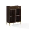 Juno Brown Record Storage Cube Bookcase by CROSLEY FURNITURE -Deals CROSLEY FURNITURE Store brown crosley furniture media storage cf1325 br 64 1000