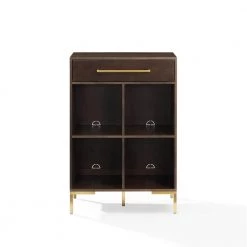 Juno Brown Record Storage Cube Bookcase by CROSLEY FURNITURE -Deals CROSLEY FURNITURE Store brown crosley furniture media storage cf1325 br c3 1000