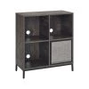 Jacobsen Brown Record Storage Cube Bookcase with Speaker by CROSLEY FURNITURE
