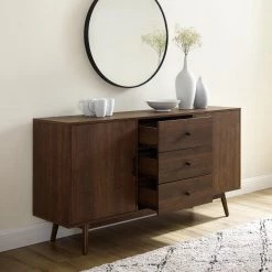Lucas Brown Sideboard by CROSLEY FURNITURE -Deals CROSLEY FURNITURE Store brown crosley furniture sideboards buffet tables cf1119 br 76 1000