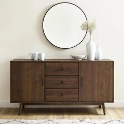 Lucas Brown Sideboard by CROSLEY FURNITURE -Deals CROSLEY FURNITURE Store brown crosley furniture sideboards buffet tables cf1119 br fa 1000