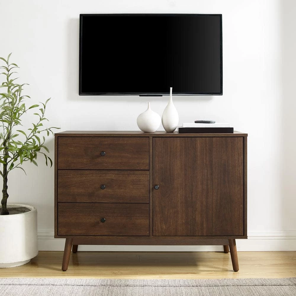 Lucas Brown Media Console by CROSLEY FURNITURE 10 Lucas Brown Media Console by CROSLEY FURNITURE - Image 8