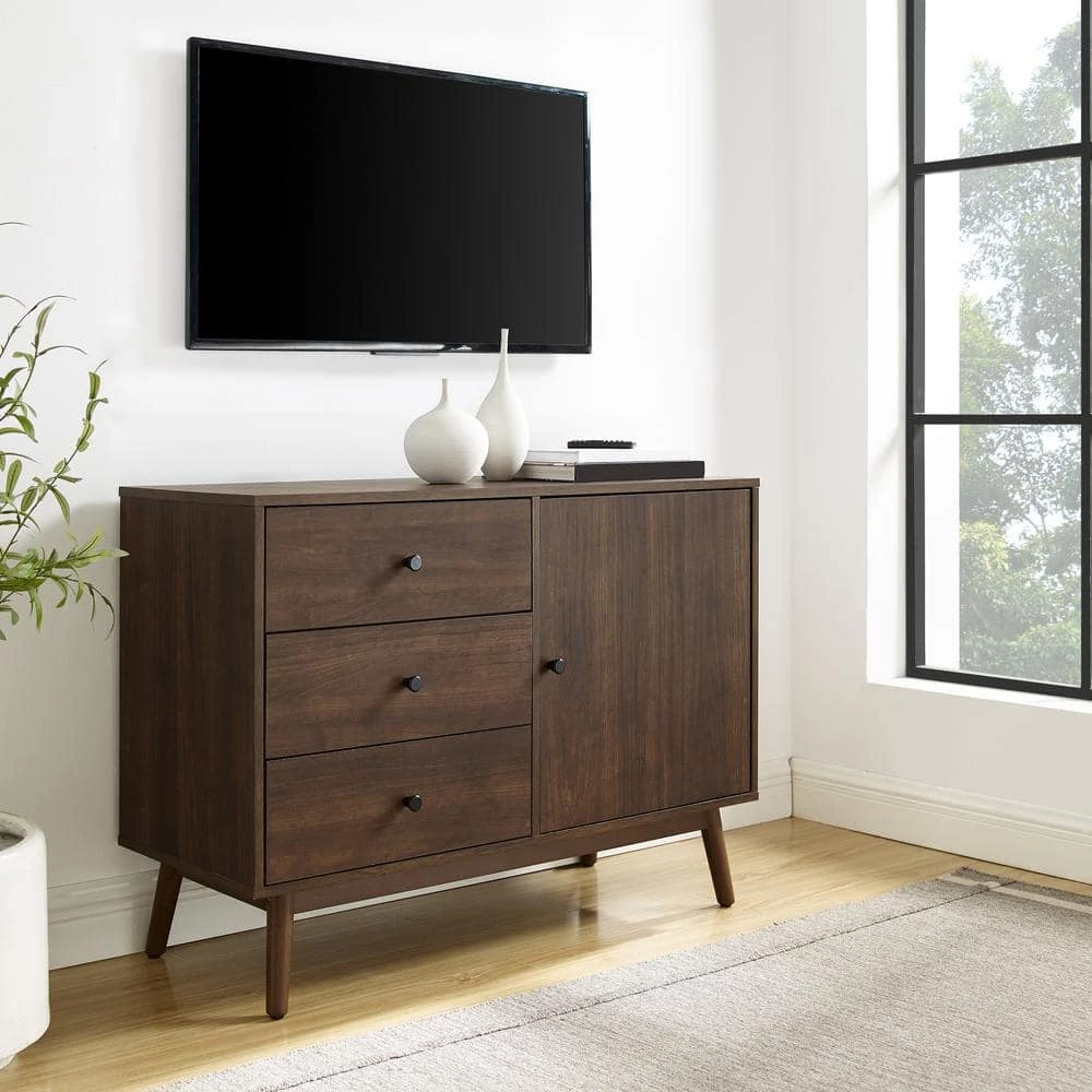 Lucas Brown Media Console by CROSLEY FURNITURE 4 Lucas Brown Media Console by CROSLEY FURNITURE - Image 2