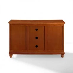 Cambridge 48 in. Cherry Wood TV Stand Fits TVs Up to 50 in. with Storage Doors by CROSLEY FURNITURE -Deals CROSLEY FURNITURE Store cherry crosley furniture tv stands kf10002dch c3 1000