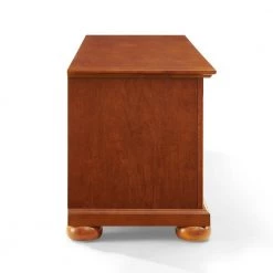 Alexandria 60 in. Cherry Wood TV Stand Fits TVs Up to 60 in. with Storage Doors by CROSLEY FURNITURE -Deals CROSLEY FURNITURE Store cherry crosley furniture tv stands kf10005ach 4f 1000