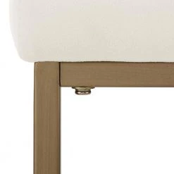 Harlowe 34.25 in Creme Low Back Metal Frame Bar Height Stool (Set of 2) by CROSLEY FURNITURE -Deals CROSLEY FURNITURE Store creme crosley furniture bar stools cf501930 cr 4f 1000