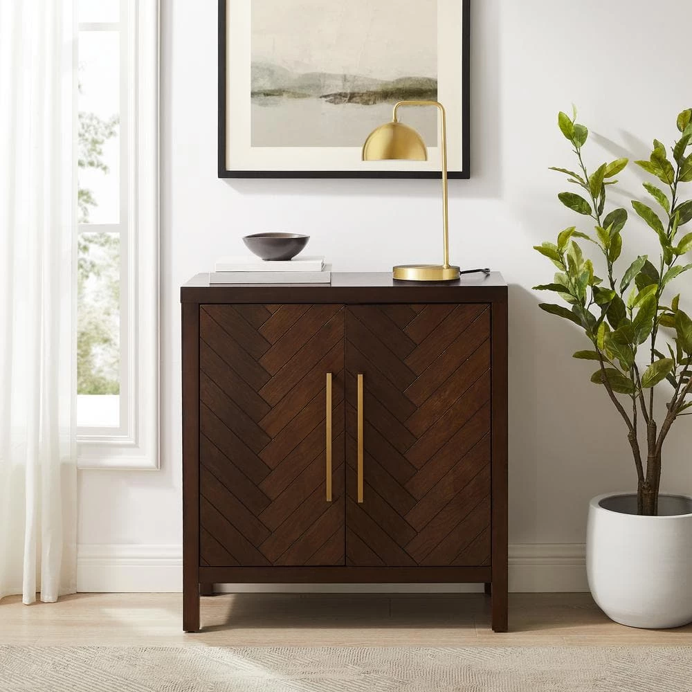 Darcy Dark Brown Accent Cabinet by CROSLEY FURNITURE 9 Darcy Dark Brown Accent Cabinet by CROSLEY FURNITURE - Image 7