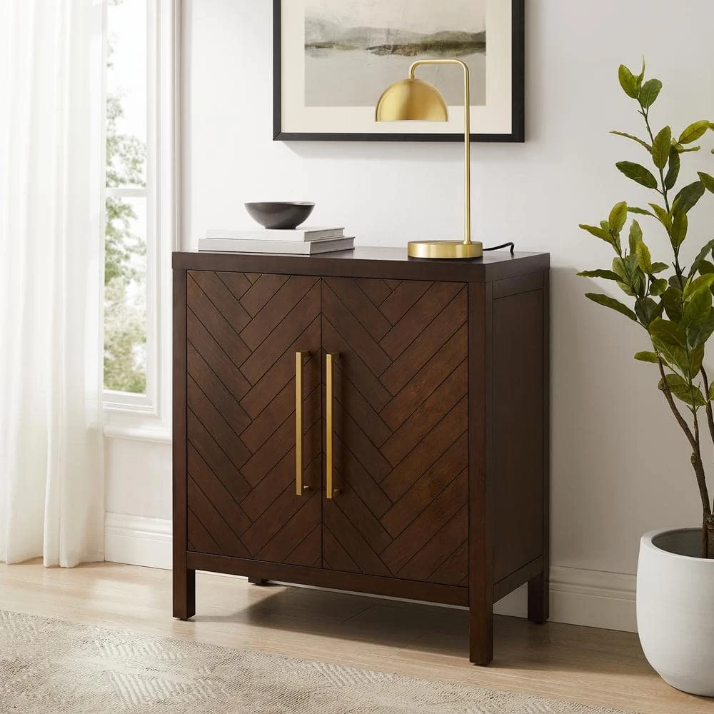 Darcy Dark Brown Accent Cabinet by CROSLEY FURNITURE 4 Darcy Dark Brown Accent Cabinet by CROSLEY FURNITURE - Image 2