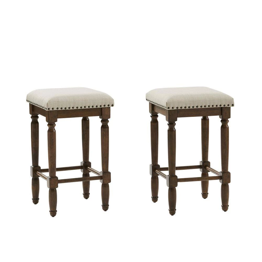 Aldrich 26 in. Dark Brown Backless Wood Frame Counter Height Bar Stool (2-Piece) by CROSLEY FURNITURE 9 Aldrich 26 in. Dark Brown Backless Wood Frame Counter Height Bar Stool (2-Piece) by CROSLEY FURNITURE - Image 7
