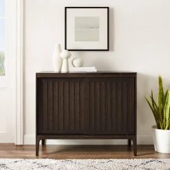 Asher Dark Brown Record Storage Media Console by CROSLEY FURNITURE -Deals CROSLEY FURNITURE Store dark brown crosley furniture media storage cf1140 br 31 1000
