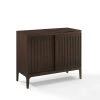Asher Dark Brown Record Storage Media Console by CROSLEY FURNITURE -Deals CROSLEY FURNITURE Store dark brown crosley furniture media storage cf1140 br 64 1000