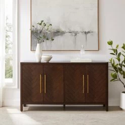 Darcy Dark Brown Sideboard by CROSLEY FURNITURE -Deals CROSLEY FURNITURE Store dark brown crosley furniture sideboards buffet tables cf4216 br 31 1000