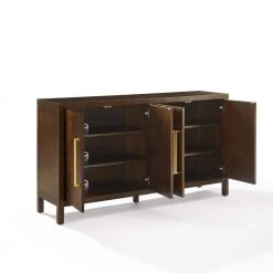 Darcy Dark Brown Sideboard by CROSLEY FURNITURE -Deals CROSLEY FURNITURE Store dark brown crosley furniture sideboards buffet tables cf4216 br 4f 1000