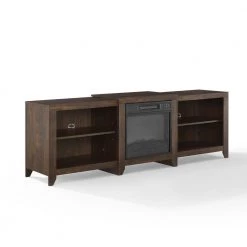 Ronin 69 in. Dark Walnut TV Stand with Fireplace by CROSLEY FURNITURE -Deals CROSLEY FURNITURE Store dark walnut crosley furniture tv stands kf100969dw 1f 1000