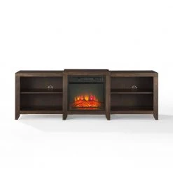 Ronin 69 in. Dark Walnut TV Stand with Fireplace by CROSLEY FURNITURE -Deals CROSLEY FURNITURE Store dark walnut crosley furniture tv stands kf100969dw c3 1000