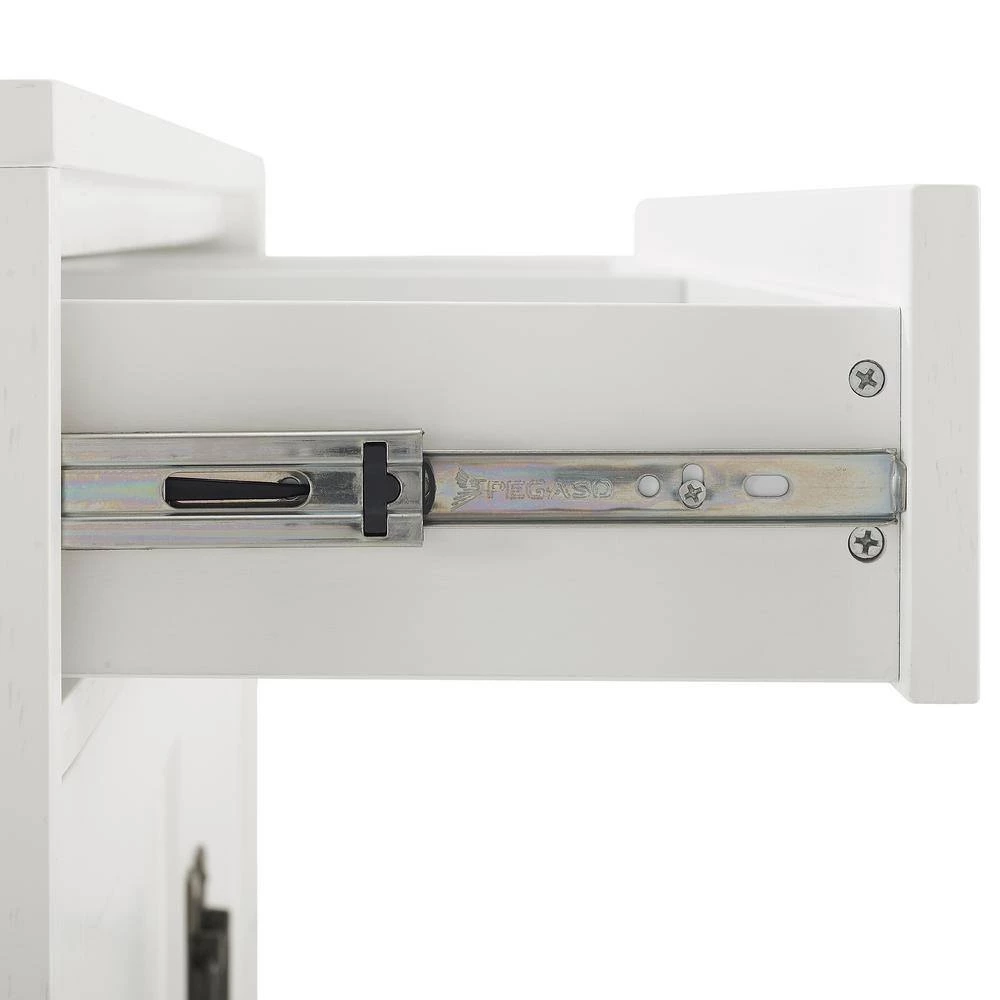 Fremont Distressed White Accent Cabinet by CROSLEY FURNITURE 8 Fremont Distressed White Accent Cabinet by CROSLEY FURNITURE - Image 7