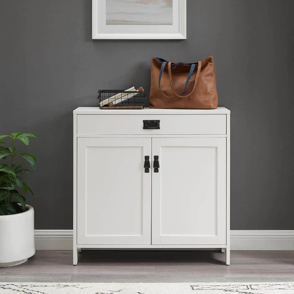 Fremont Distressed White Accent Cabinet by CROSLEY FURNITURE 10 Fremont Distressed White Accent Cabinet by CROSLEY FURNITURE - Image 9