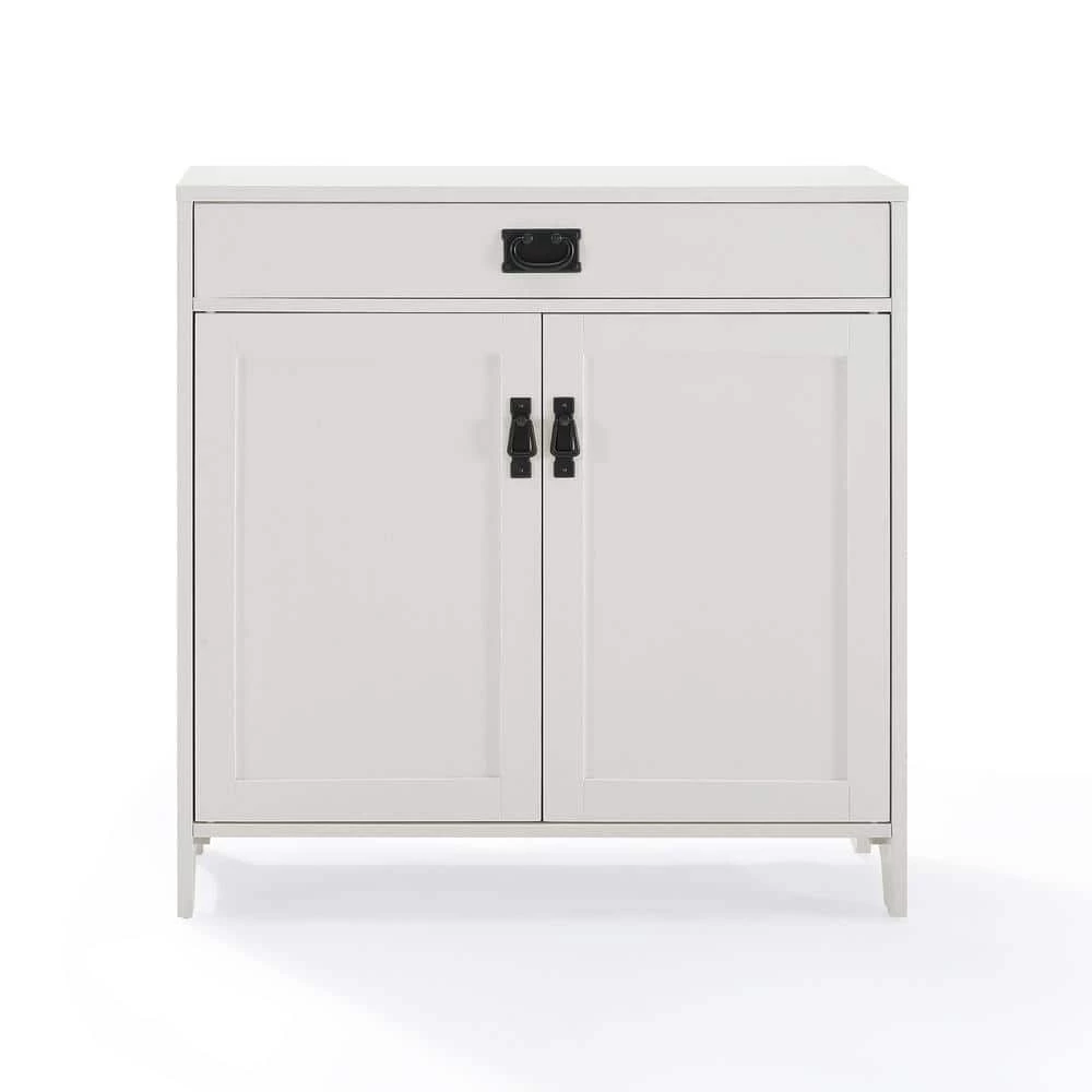 Fremont Distressed White Accent Cabinet by CROSLEY FURNITURE 5 Fremont Distressed White Accent Cabinet by CROSLEY FURNITURE - Image 4