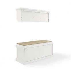 Seaside Distressed White Entryway Set (2-Piece) by CROSLEY FURNITURE -Deals CROSLEY FURNITURE Store distressed white crosley furniture accent cabinets kf31006wh 44 1000