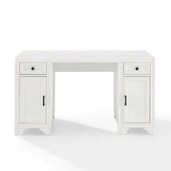 Tara 52.13 in. Rectangular Distressed White 2-Drawer Executive Desk by CROSLEY FURNITURE -Deals CROSLEY FURNITURE Store distressed white crosley furniture executive desks cf6513 wh c3 1000