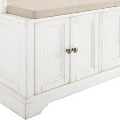 Holbrook Distressed White Hall Tree by CROSLEY FURNITURE -Deals CROSLEY FURNITURE Store distressed white crosley furniture hall trees cf6039 wh fa 1000