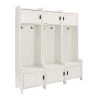 Fremont Distressed White Entryway Set (3-Piece) by CROSLEY FURNITURE -Deals CROSLEY FURNITURE Store distressed white crosley furniture hall trees kf60005wh 64 1000