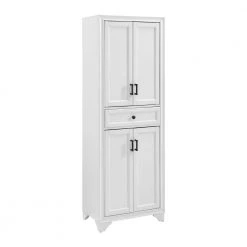 Tara Distressed White Pantry by CROSLEY FURNITURE