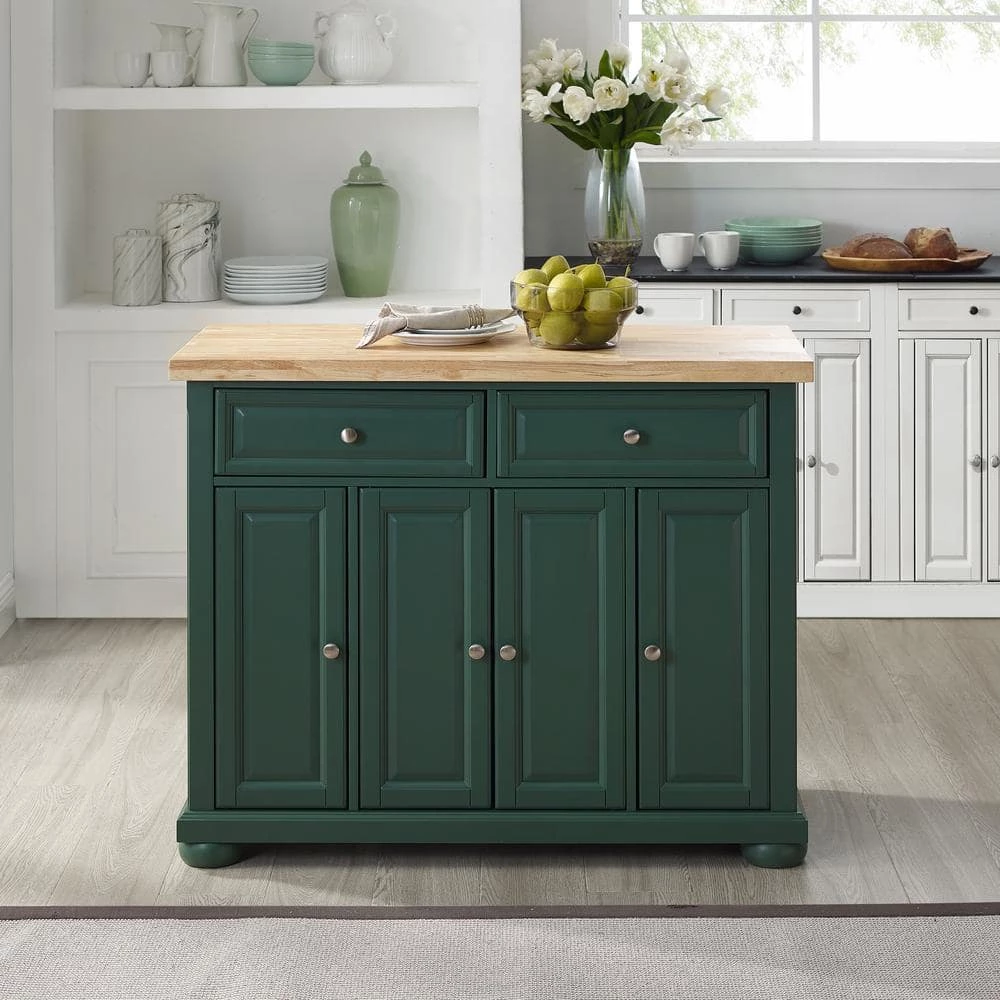 Madison Emerald Green Kitchen Island by CROSLEY FURNITURE 11 Madison Emerald Green Kitchen Island by CROSLEY FURNITURE - Image 9