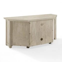 Camden Frosted Oak 48 in. Corner TV Stand Fits 50 in TV Stand with Cable Management by CROSLEY FURNITURE -Deals CROSLEY FURNITURE Store frosted oak crosley furniture tv stands cf101248 fo 4f 1000