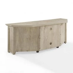 Camden Frosted Oak 58 in. Corner TV Stand Fits 60 in. TV with Cable Management by CROSLEY FURNITURE -Deals CROSLEY FURNITURE Store frosted oak crosley furniture tv stands cf101258 fo 4f 1000