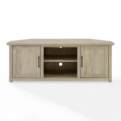 Camden Frosted Oak 58 in. Corner TV Stand Fits 60 in. TV with Cable Management by CROSLEY FURNITURE -Deals CROSLEY FURNITURE Store frosted oak crosley furniture tv stands cf101258 fo c3 1000