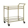 Aimee Gold Bar Cart by CROSLEY FURNITURE 2 Aimee Gold Bar Cart by CROSLEY FURNITURE -Deals CROSLEY FURNITURE Store gold crosley furniture bar carts cf4007 gl 64 1000