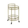 Bailey Gold Round Bar Cart by CROSLEY FURNITURE -Deals CROSLEY FURNITURE Store gold crosley furniture bar carts cf4009 gl 64 1000