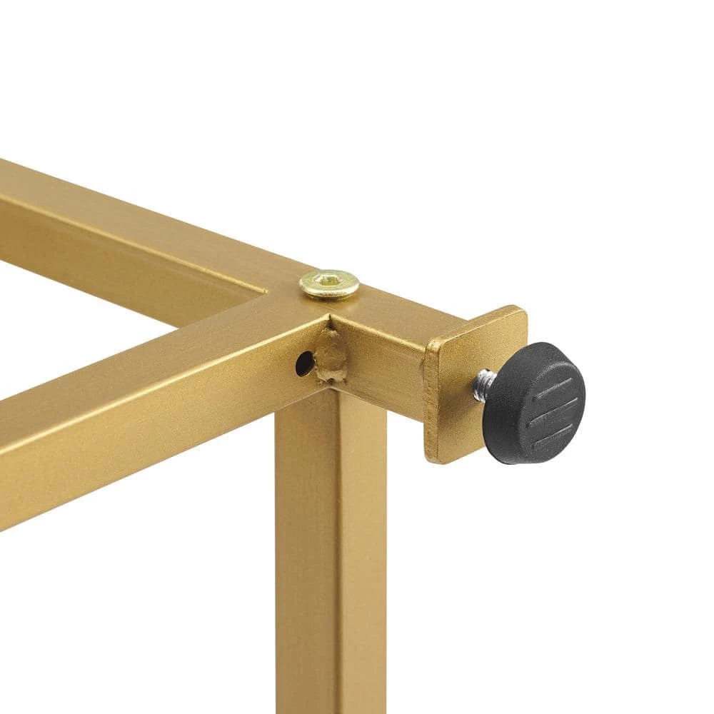 Celeste 35 in Wide Gold 4 Shelf Etagere Bookcase by CROSLEY FURNITURE 7 Celeste 35 in Wide Gold 4 Shelf Etagere Bookcase by CROSLEY FURNITURE - Image 5