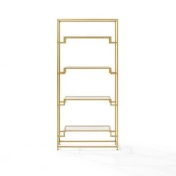 Celeste 35 in Wide Gold 4 Shelf Etagere Bookcase by CROSLEY FURNITURE 11 Celeste 35 in Wide Gold 4 Shelf Etagere Bookcase by CROSLEY FURNITURE -Deals CROSLEY FURNITURE Store gold crosley furniture bookcases bookshelves cf1411 gl c3 1000