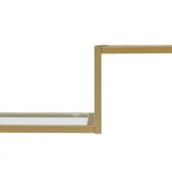 Sloane 43 in. Gold Rectangle Glass Console Table by CROSLEY FURNITURE -Deals CROSLEY FURNITURE Store gold crosley furniture console tables cf1124 gl 4f 1000