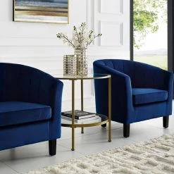 Aimee Gold Glass Side Table by CROSLEY FURNITURE -Deals CROSLEY FURNITURE Store gold crosley furniture end side tables cf1309 gl 1f 1000