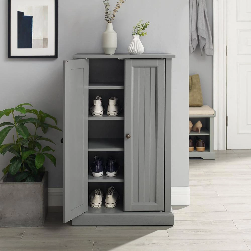 Seaside Gray Accent Cabinet by CROSLEY FURNITURE 5 Seaside Gray Accent Cabinet by CROSLEY FURNITURE - Image 3