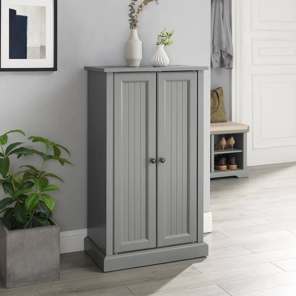 Seaside Gray Accent Cabinet by CROSLEY FURNITURE 4 Seaside Gray Accent Cabinet by CROSLEY FURNITURE - Image 2